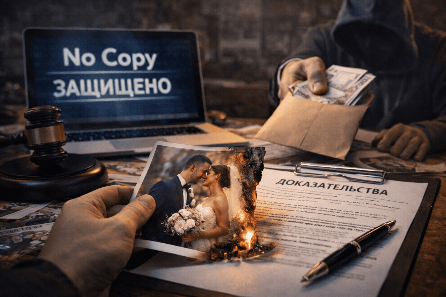 Скрытый водяной знак No Copy