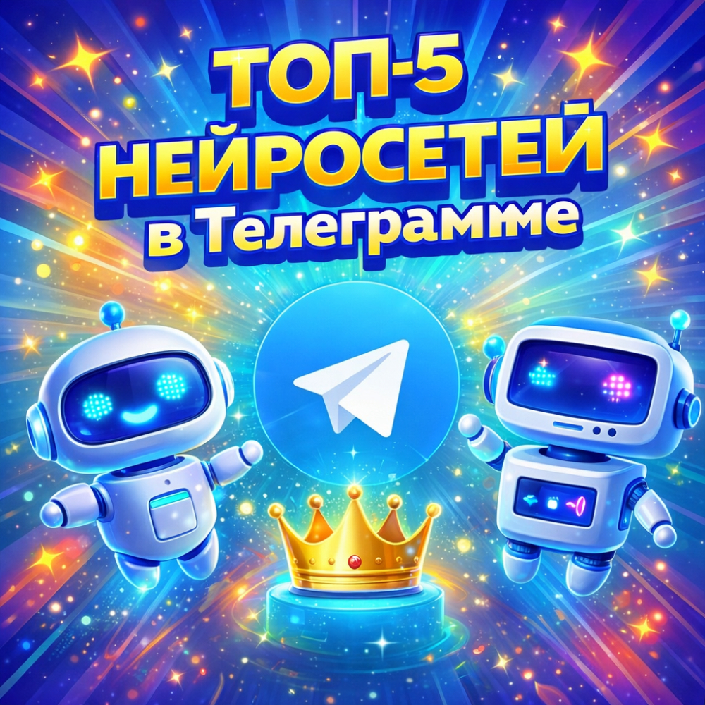 ТОП-5 нейросетей в Телеграмме: полный обзор лучших ботов 2026 года 🤖