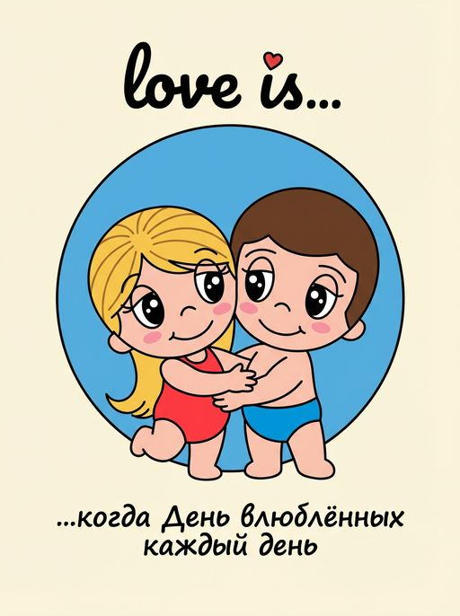 Базовый промпт для вкладыша "Love Is ..."