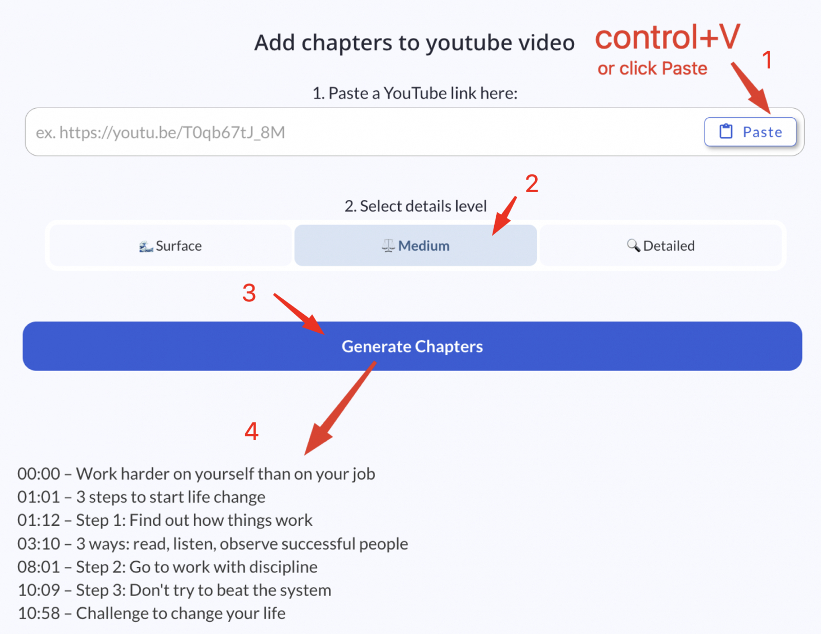 Как генерировать таймкоды для ютуб видео в один клик