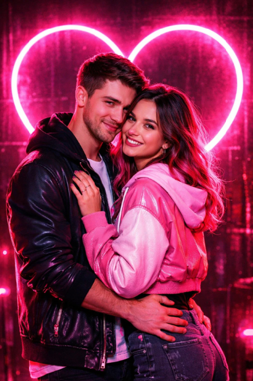 Сгенерировать фото для двоих на день святого Валентина