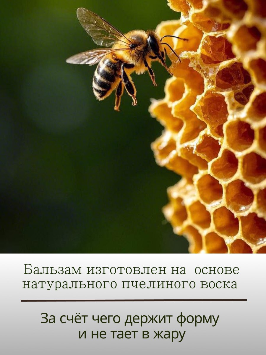 Бальзам для губ на основе пчелиного воска.