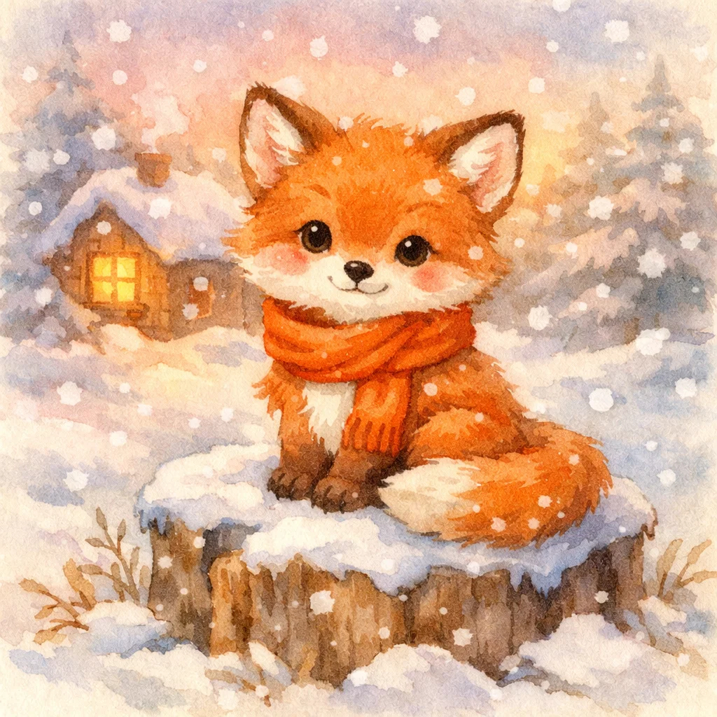 Прекрасная акварельная иллюстрация, сделанная через Chat GPT