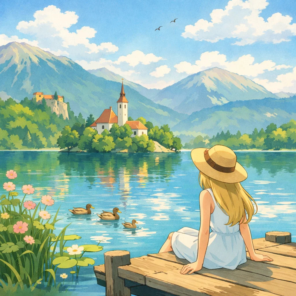 Картинка от Chat GPT в стиле студии Миядзаки