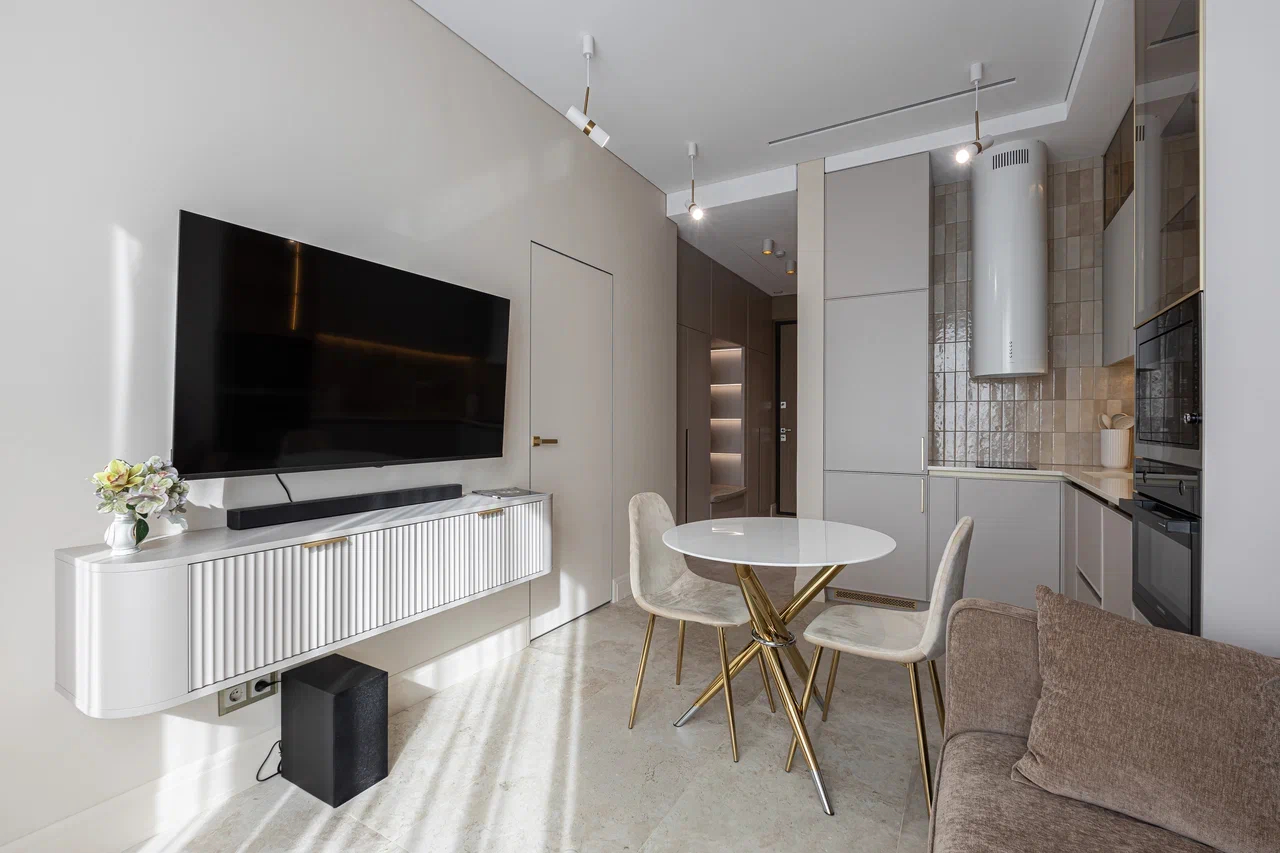 Пример ремонта Domeo в евродвушке в современном стиле