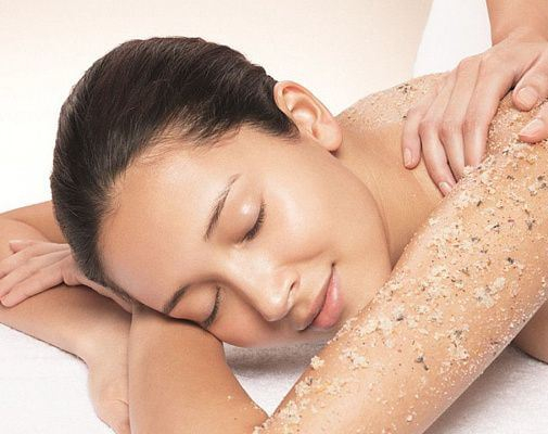 Пихтовый солевой скраб для бани.