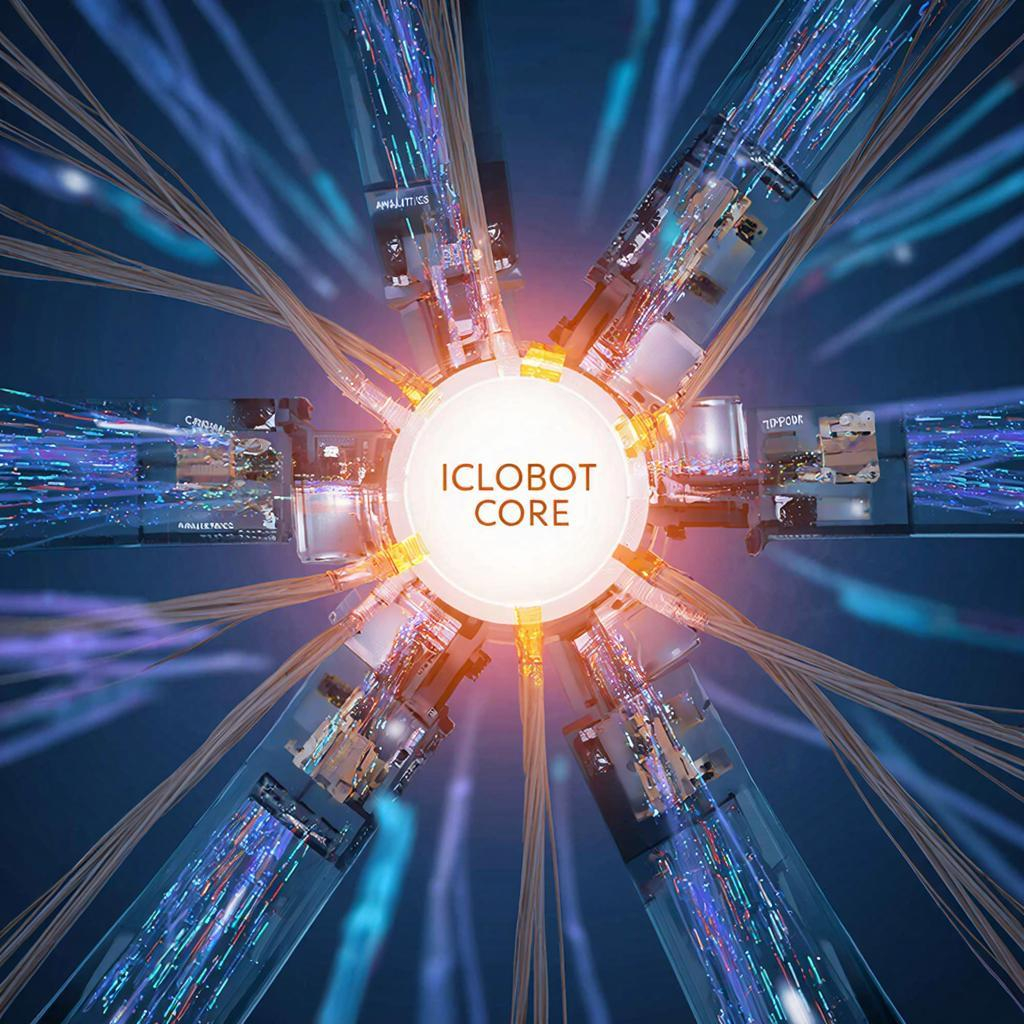 Визуализация - iClobot как сердце экосистемы, интегрированное с другими сервисами.