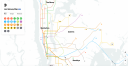 Интерактивная карта метро MTA Live Subway Map