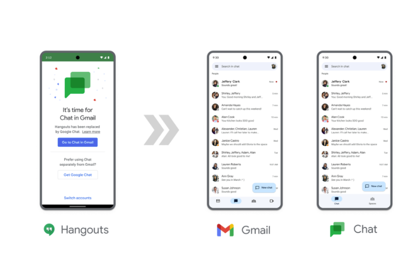 Google mail chat