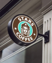 Логотип сети кофеен Stars Coffee