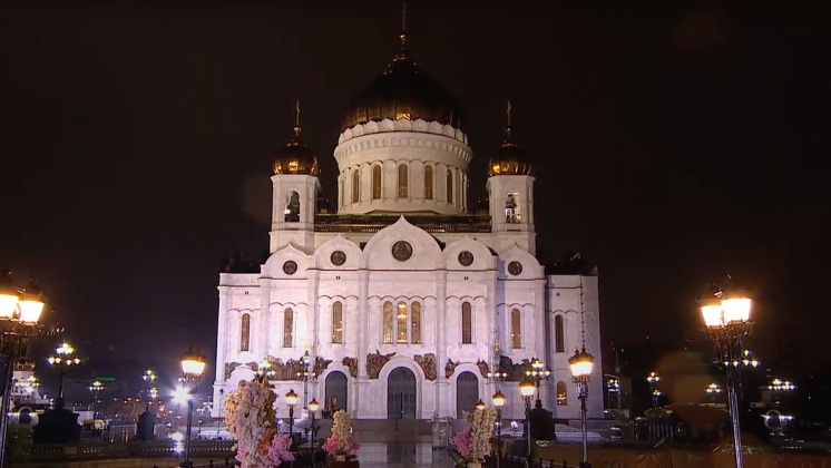Телетрансляцию пасхального богослужения смотрели 23% зрителей в крупных городах России