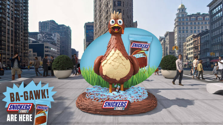 Snickers выпустил шоколадные яйца к Пасхе