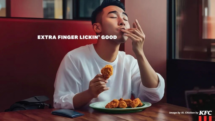 KFC превратил «лишние» пальцы от ИИ в маркетинговый инструмент