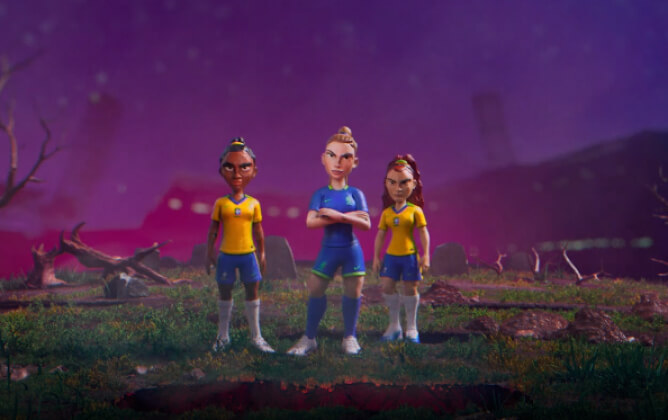 Nike представил женскую футбольную сборную Бразилии в формате анимационного хоррора