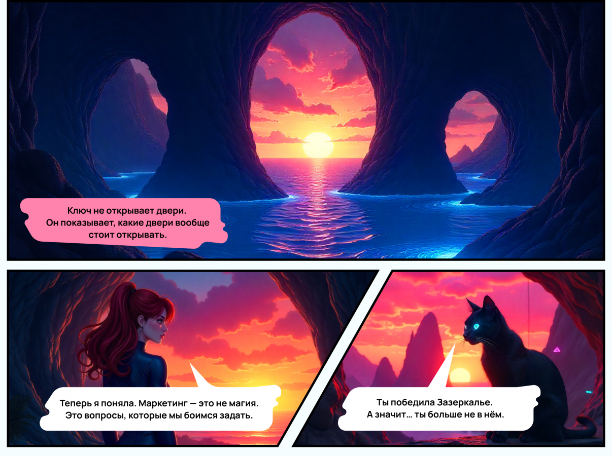 Нейрокомикс от Demis Group: «Алиса в Зазеркалье Маркетинга»