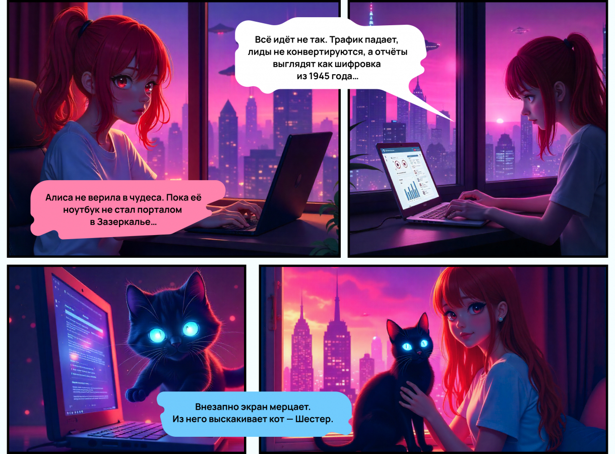 Нейрокомикс от Demis Group: «Алиса в Зазеркалье Маркетинга»