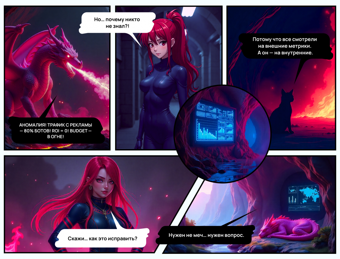Нейрокомикс от Demis Group: «Алиса в Зазеркалье Маркетинга»