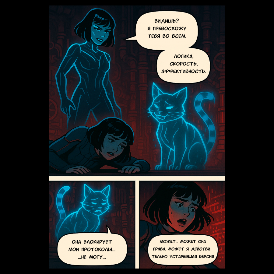Нейрокомикс от KINETICA: «Алиса в Зазеркалье 2049: Протокол Стирания»