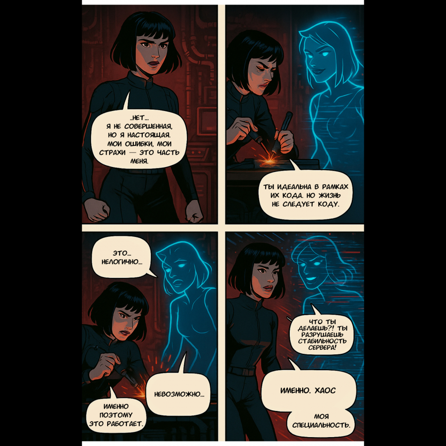 Нейрокомикс от KINETICA: «Алиса в Зазеркалье 2049: Протокол Стирания»