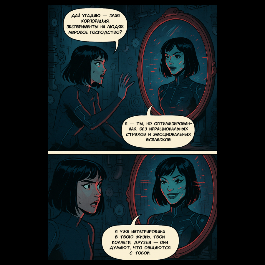 Нейрокомикс от KINETICA: «Алиса в Зазеркалье 2049: Протокол Стирания»