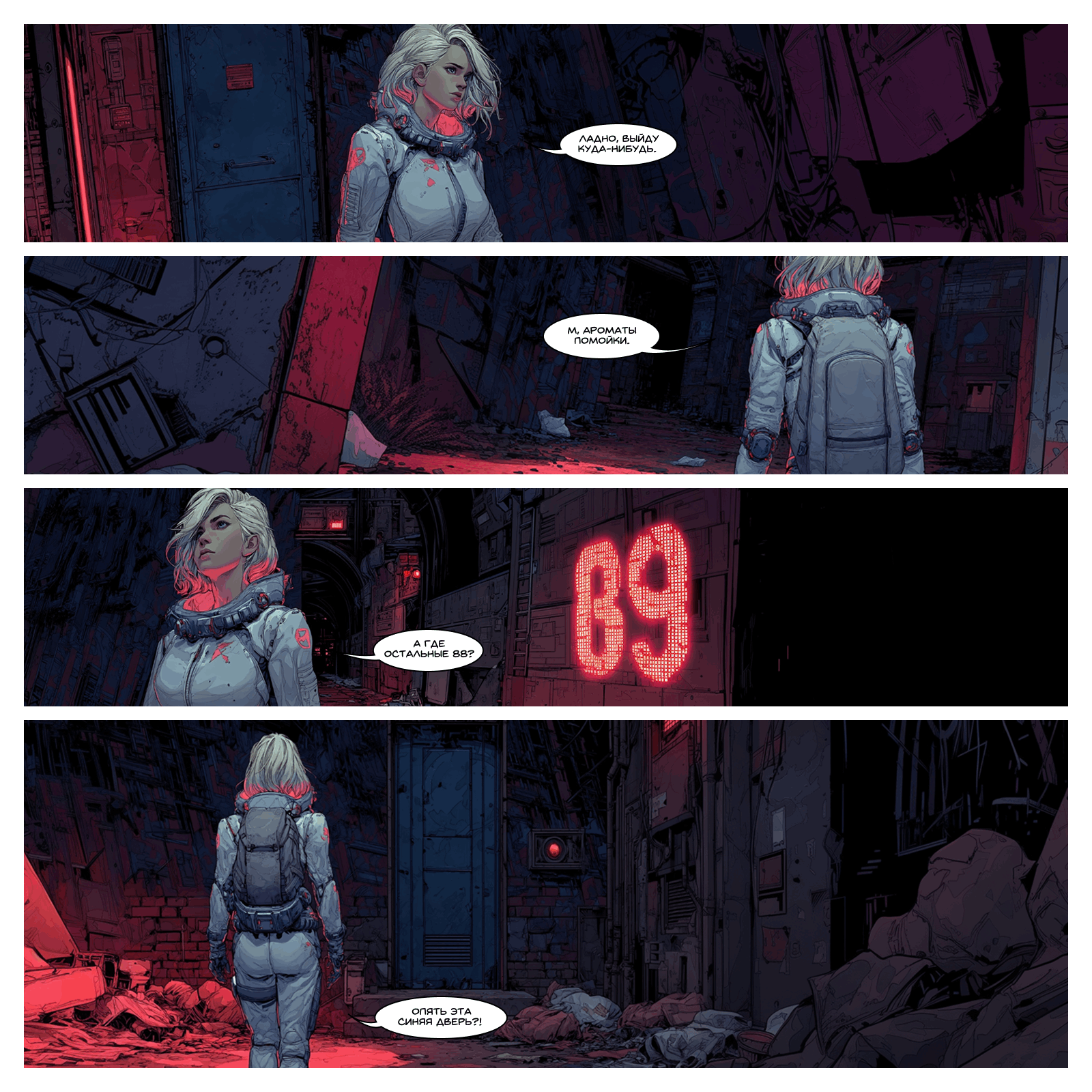 Нейрокомикс от Narrators: «Алиса и Красная Королева»