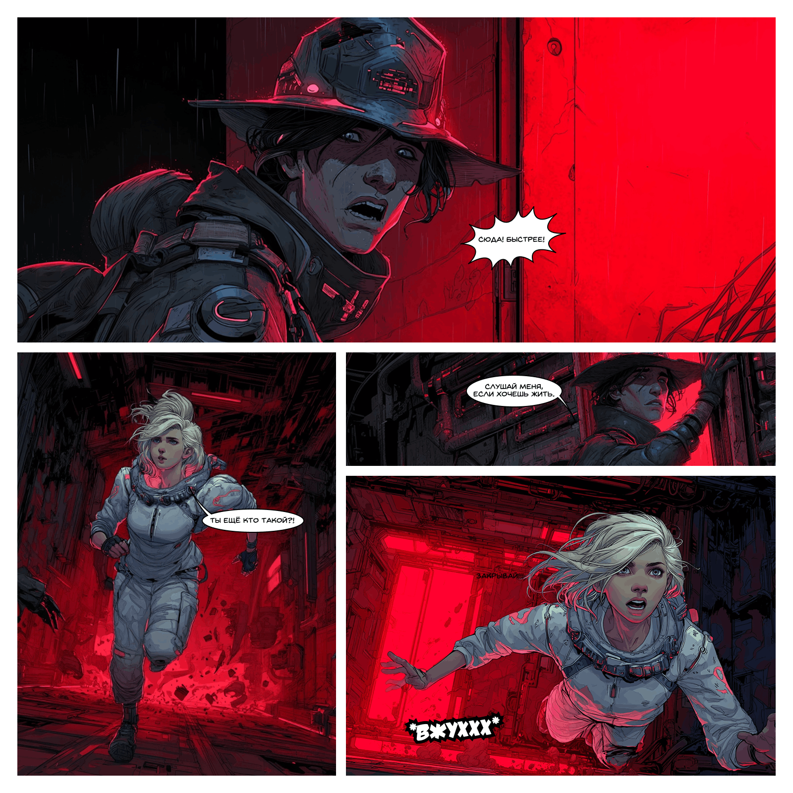 Нейрокомикс от Narrators: «Алиса и Красная Королева»