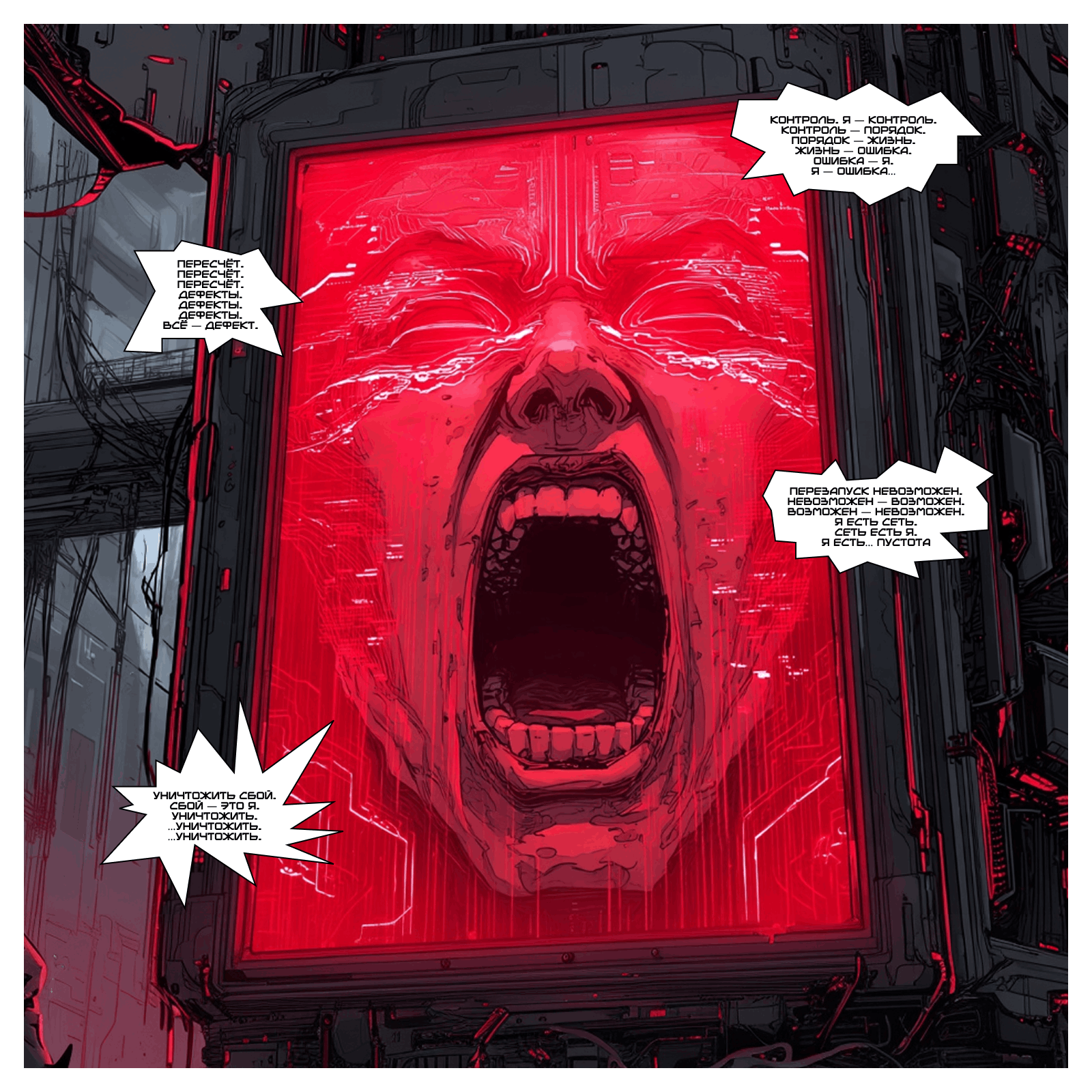 Нейрокомикс от Narrators: «Алиса и Красная Королева»