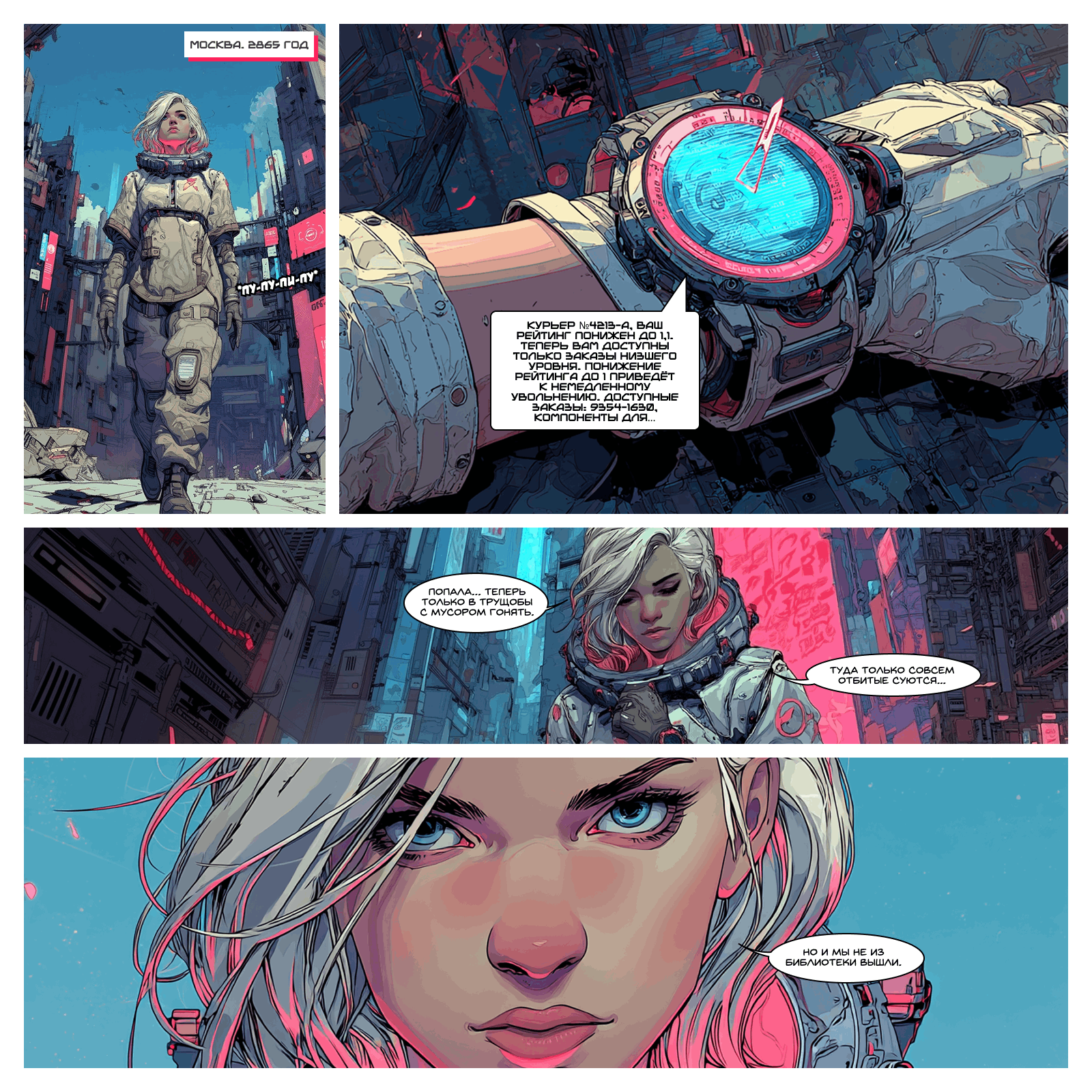 Нейрокомикс от Narrators: «Алиса и Красная Королева»