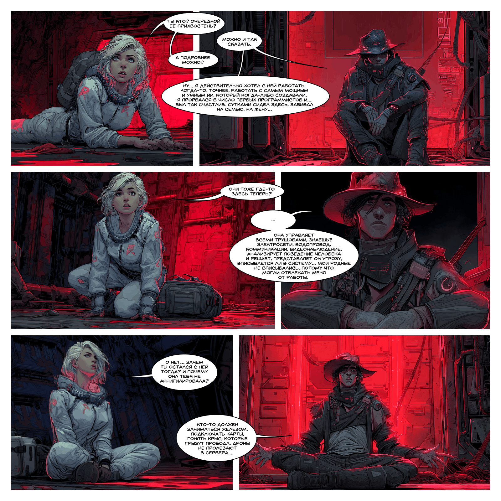 Нейрокомикс от Narrators: «Алиса и Красная Королева»