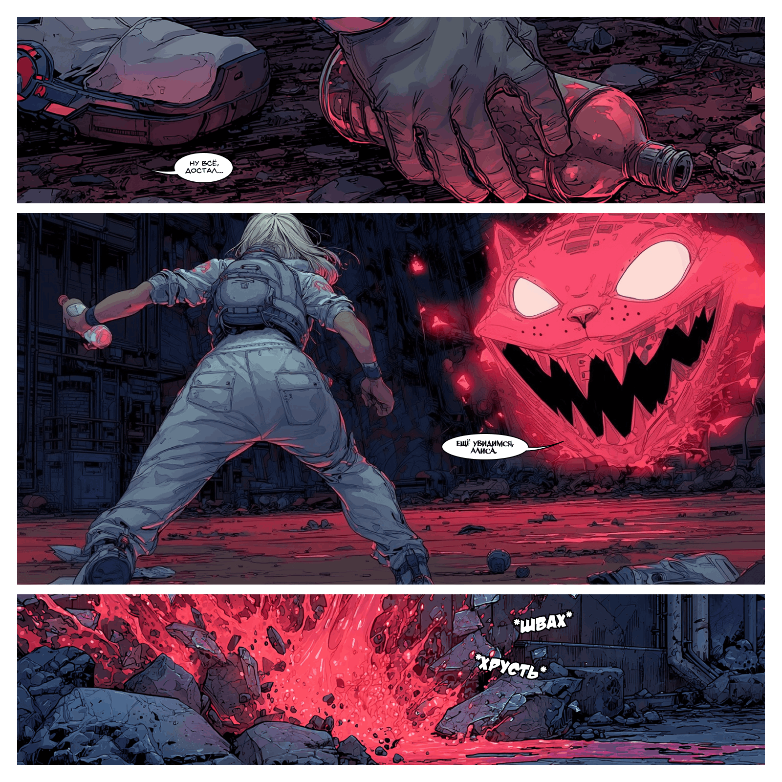 Нейрокомикс от Narrators: «Алиса и Красная Королева»