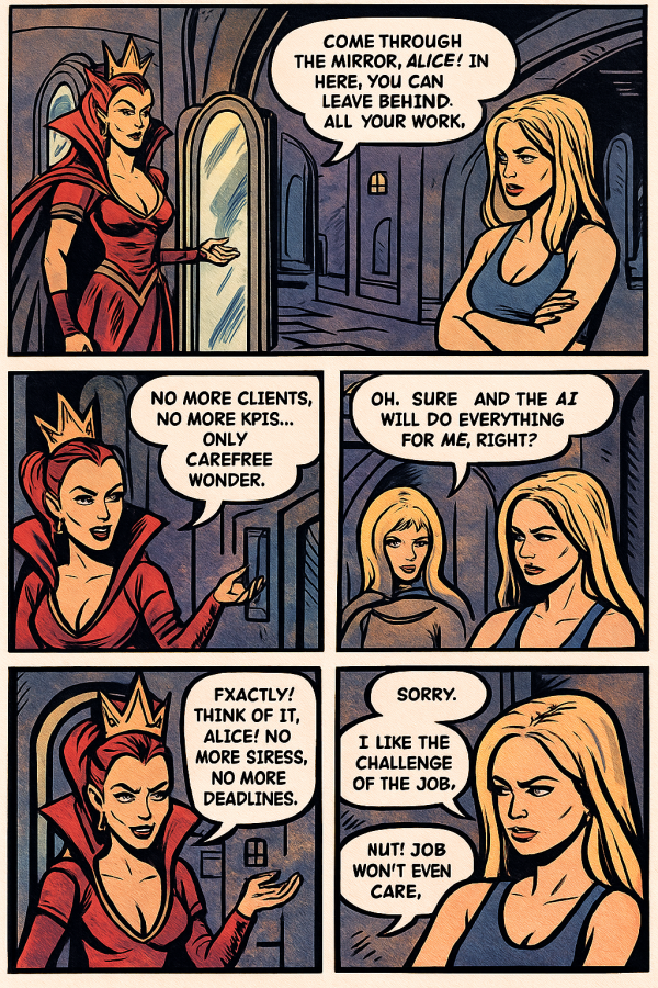 Нейрокомикс от RTBSape: «Алиса и еще один вторник»