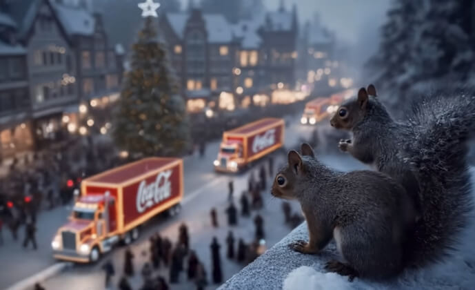 Coca-Cola обновила рождественскую кампанию с помощью искусственного интеллекта