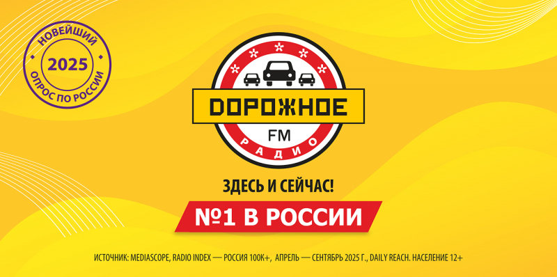 «Дорожное радио» возглавило рейтинг самых популярных российских радиостанций