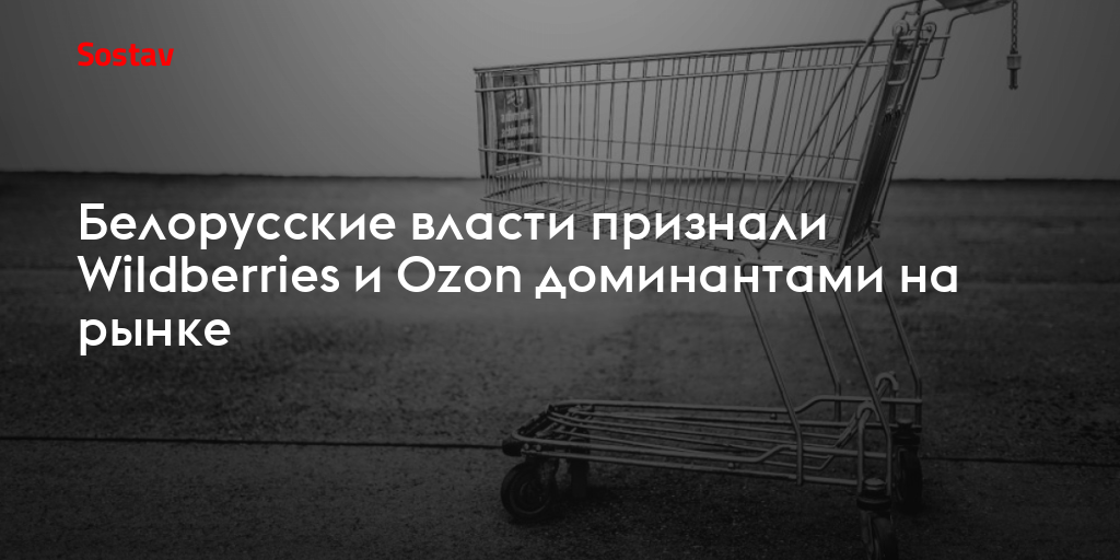Белорусские власти признали Wildberries и Ozon доминантами на рынке