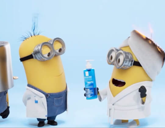 Миньоны стали амбассадорами фармацевтического бренда La Roche-Posay