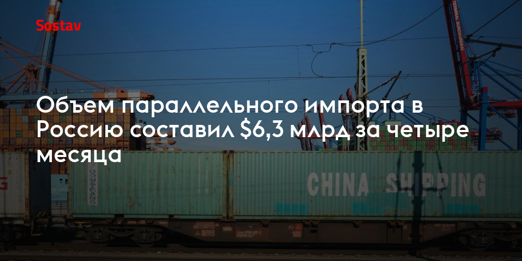 Объем параллельного импорта в Россию составил $6,3 млрд за четыре месяца
