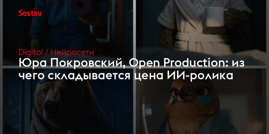 Юра Покровский, Open Production: из чего складывается цена ИИ-ролика
