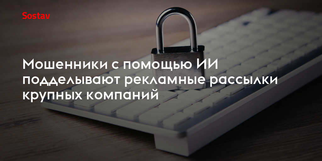 Мошенники с помощью ИИ подделывают рекламные рассылки крупных компаний