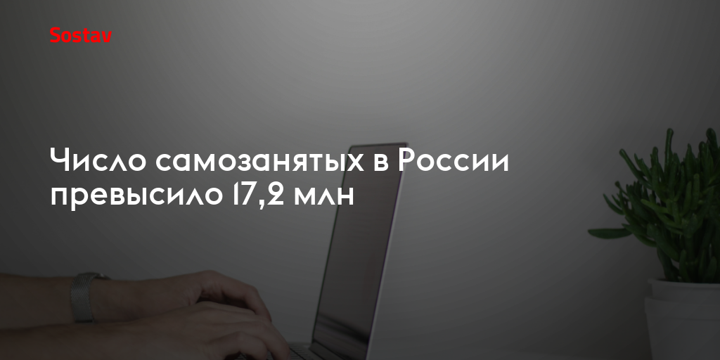 Число самозанятых в России превысило 17,2 млн