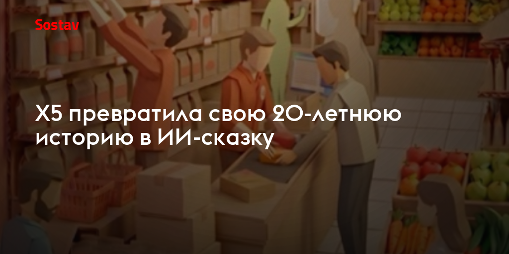 X5 превратила свою 20-летнюю историю в ИИ-сказку