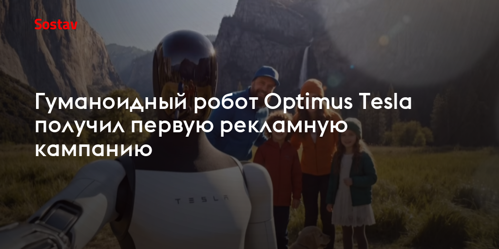 Гуманоидный робот Optimus Tesla получил первую рекламную кампанию