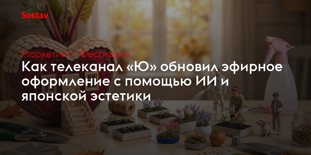 Как телеканал «Ю» обновил эфирное оформление с помощью ИИ и японской эстетики