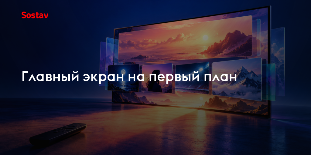 Главный экран на первый план