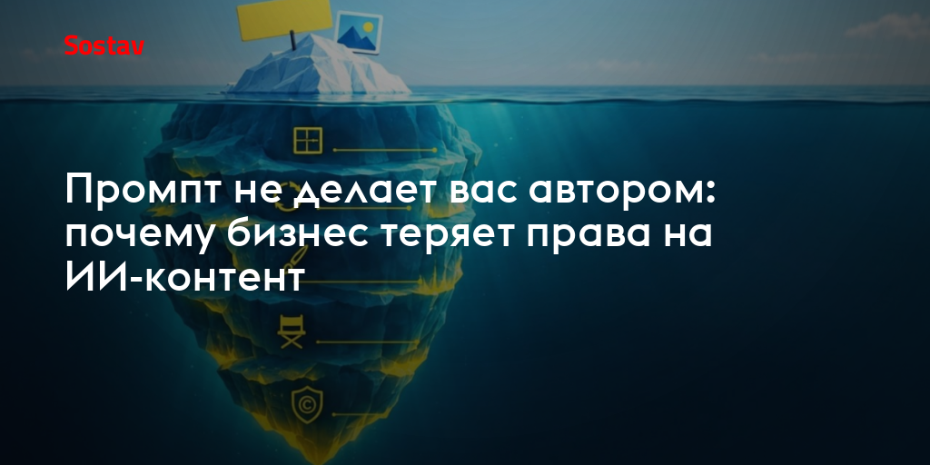 Промпт не делает вас автором: почему бизнес теряет права на ИИ-контент